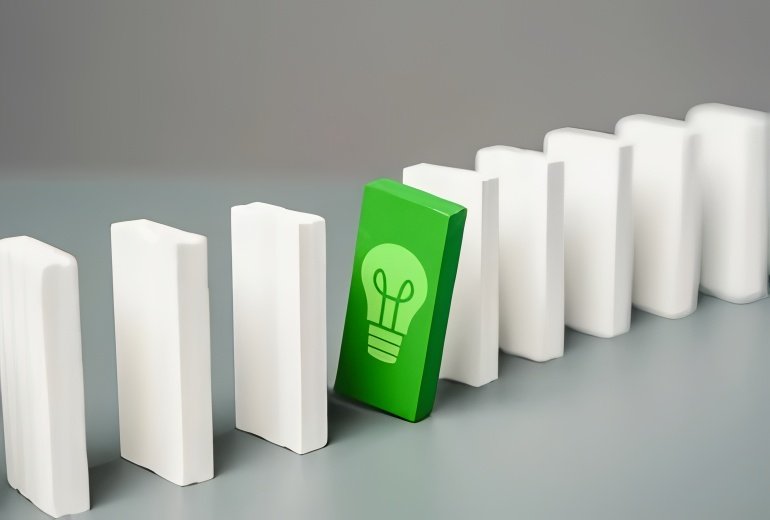 A picture showing the concept of innovation.