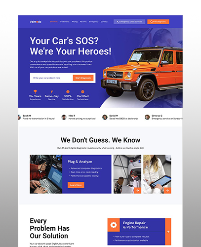 landing page